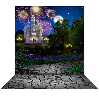Magic Moment Castle Garden Photography Backdrop - Basic 8  x 16  