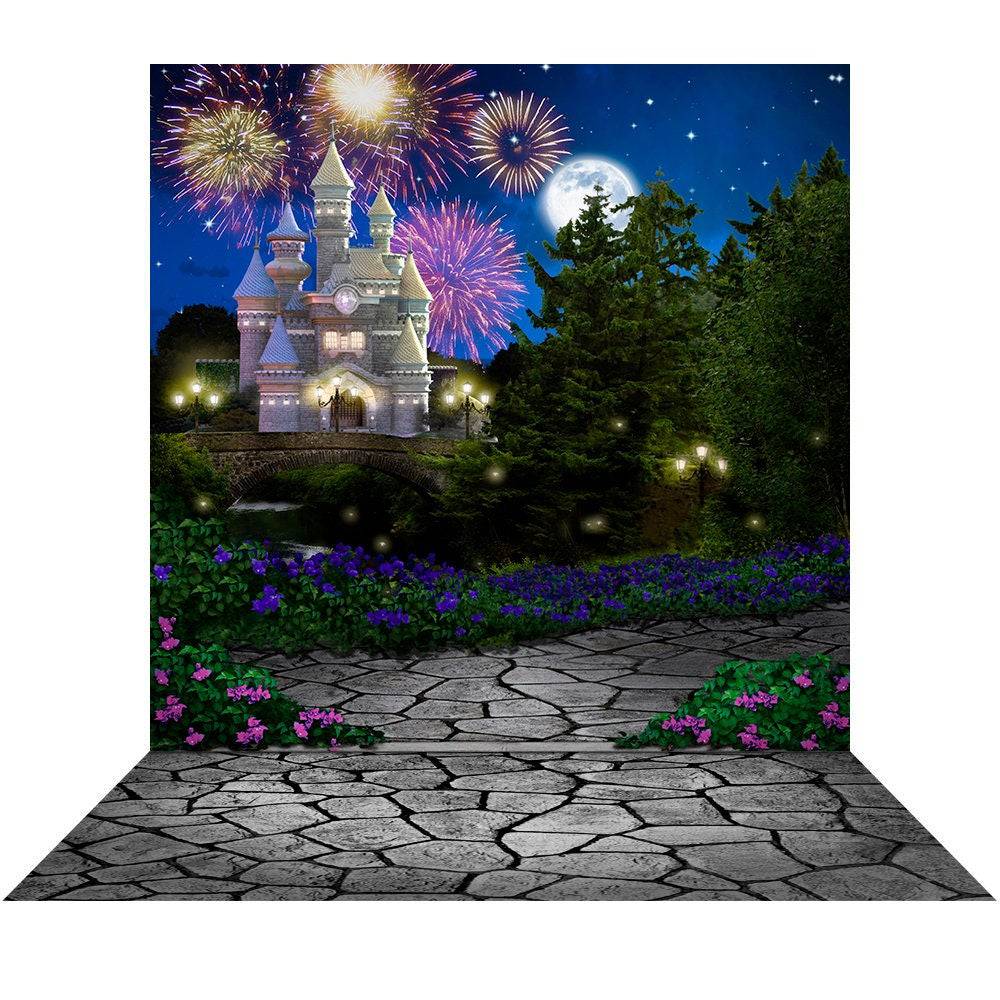 Magic Moment Castle Garden Photography Backdrop - Pro 9  x 16  