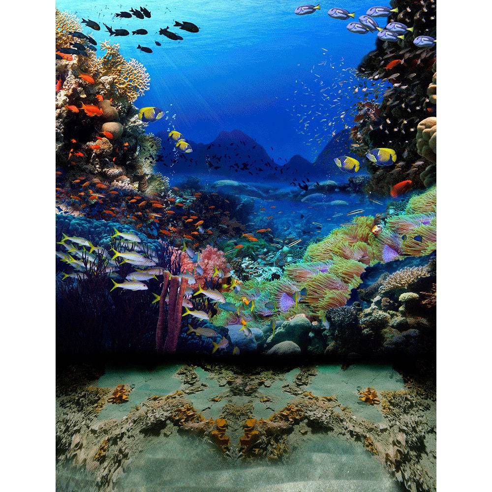 Under The Sea Photography Backdrop - Pro 8  x 10  
