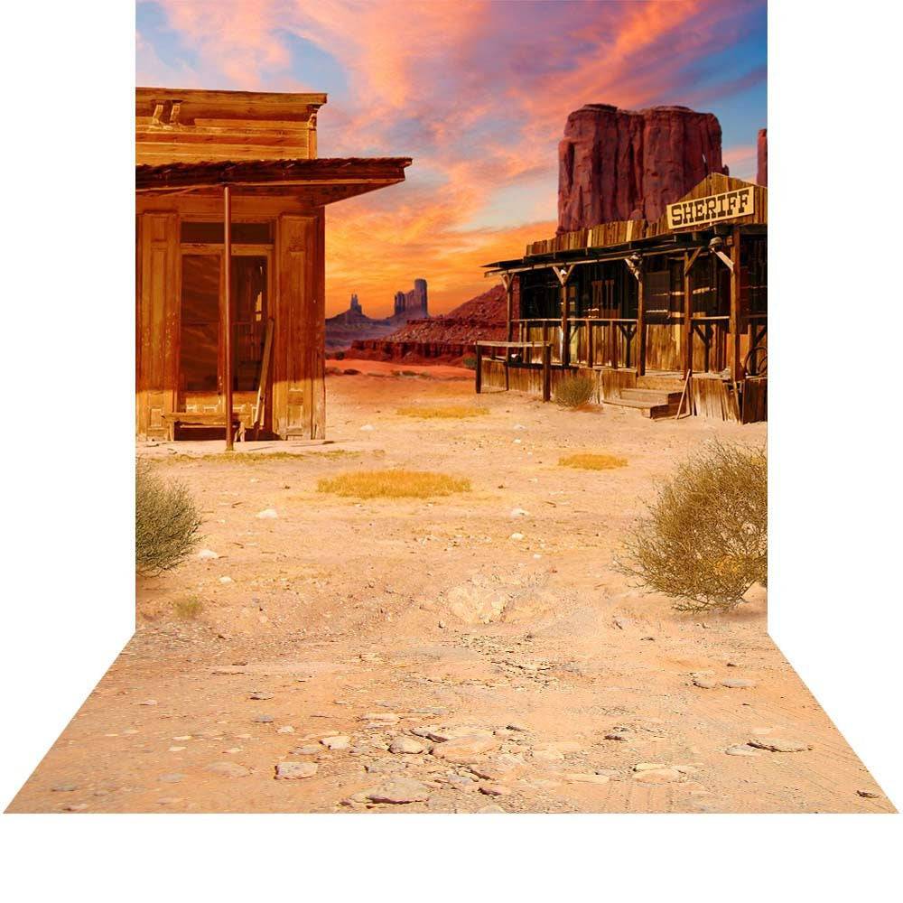 Old West Cowboy Photography Backdrop - Pro 10  x 20  