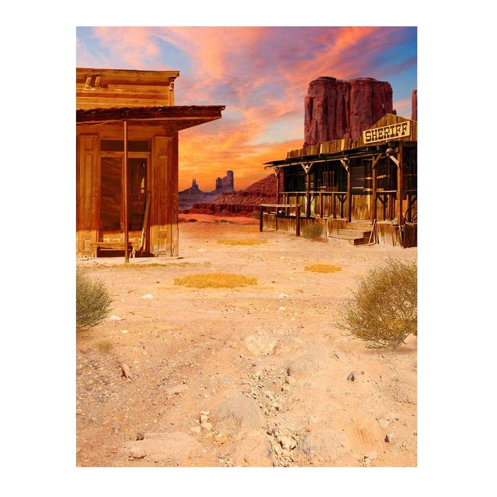 Old West Cowboy Photography Backdrop - Pro 6  x 8  