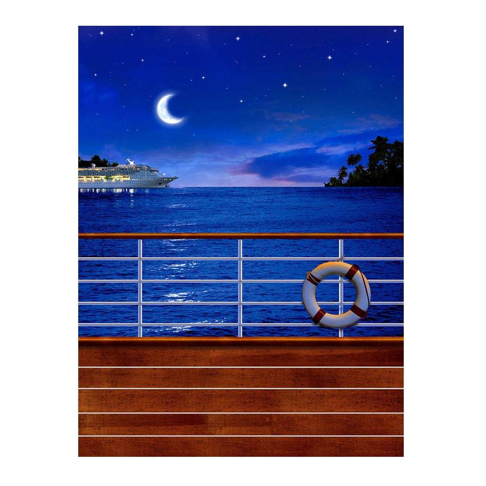 Crescent Moon Cruise Ship Photo Backdrop - Pro 6  x 8  