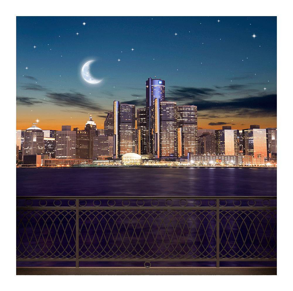 Detroit City Photography Backdrop - Basic 8  x 8  