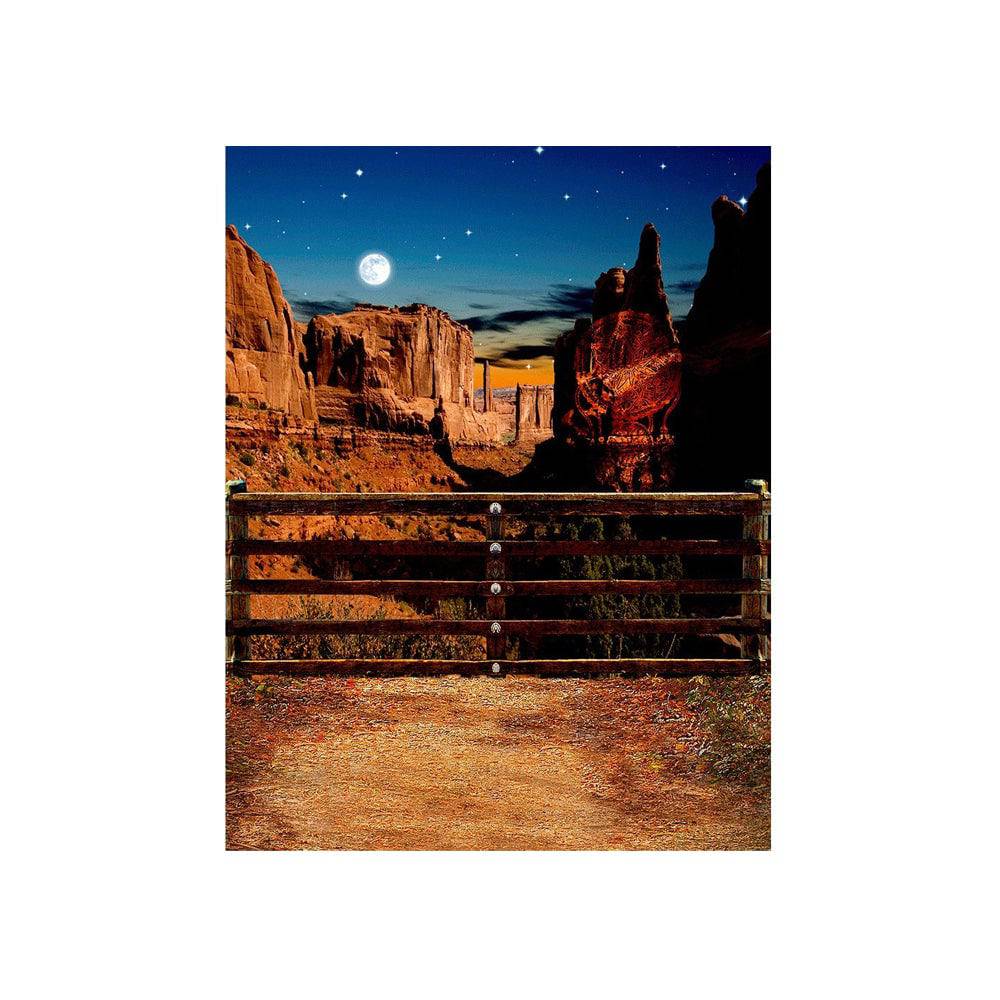 Western Desert Canyon Photo Backdrop - Basic 4.4  x 5  