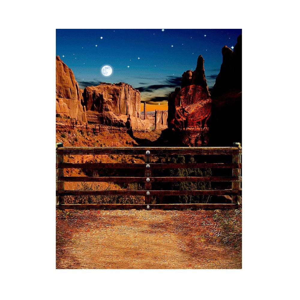 Western Desert Canyon Photo Backdrop - Basic 5.5  x 6.5  