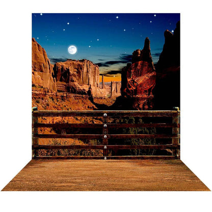 Western Desert Canyon Photo Backdrop - Basic 8  x 16  