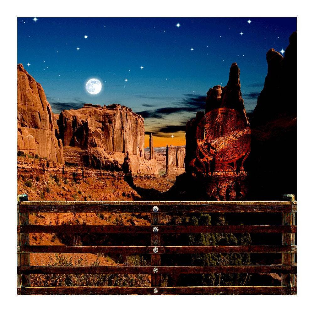 Western Desert Canyon Photo Backdrop - Pro 8  x 8  