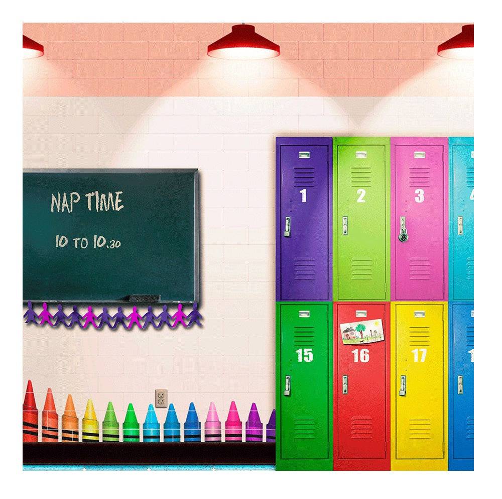 Elementary School Classroom Photo Background - Basic 8  x 8  