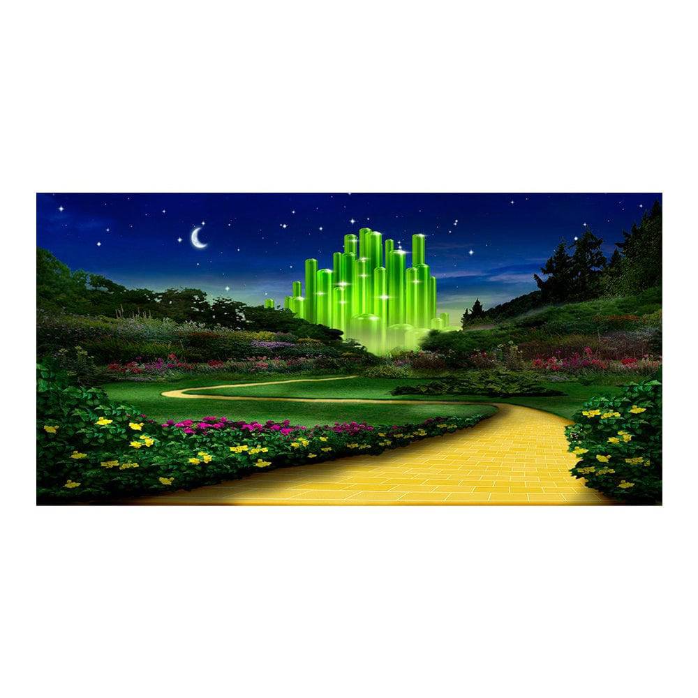Emerald City Evening, Wizard of Oz Photo Backdrop - Basic 16  x 8  