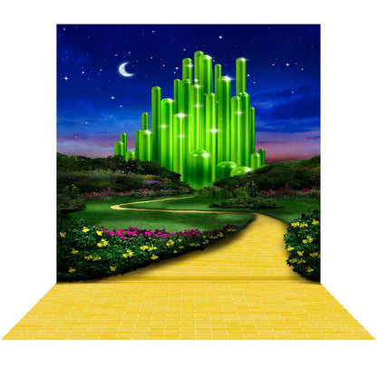 Emerald City Evening, Wizard of Oz Photo Backdrop - Basic 8  x 16  