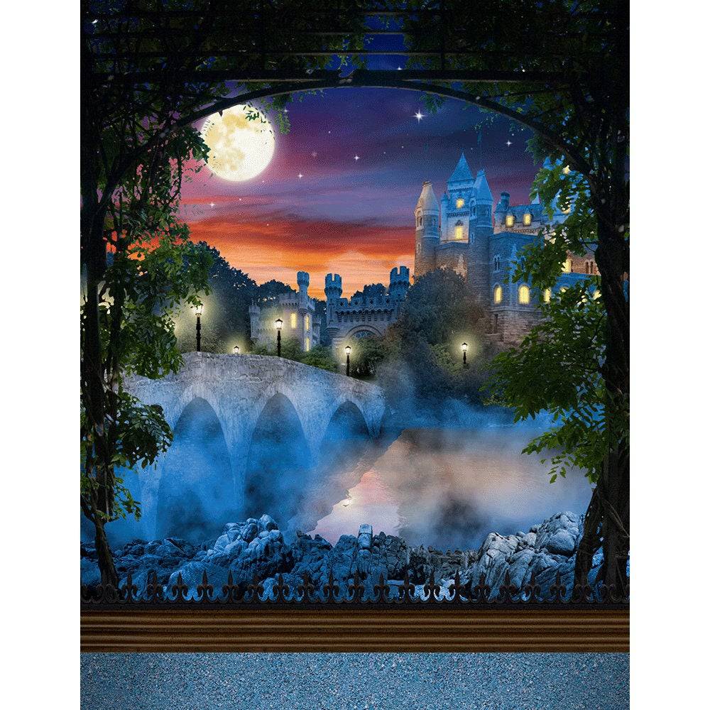 Enchanted Castle Photography Backdrop - Basic 8  x 10  
