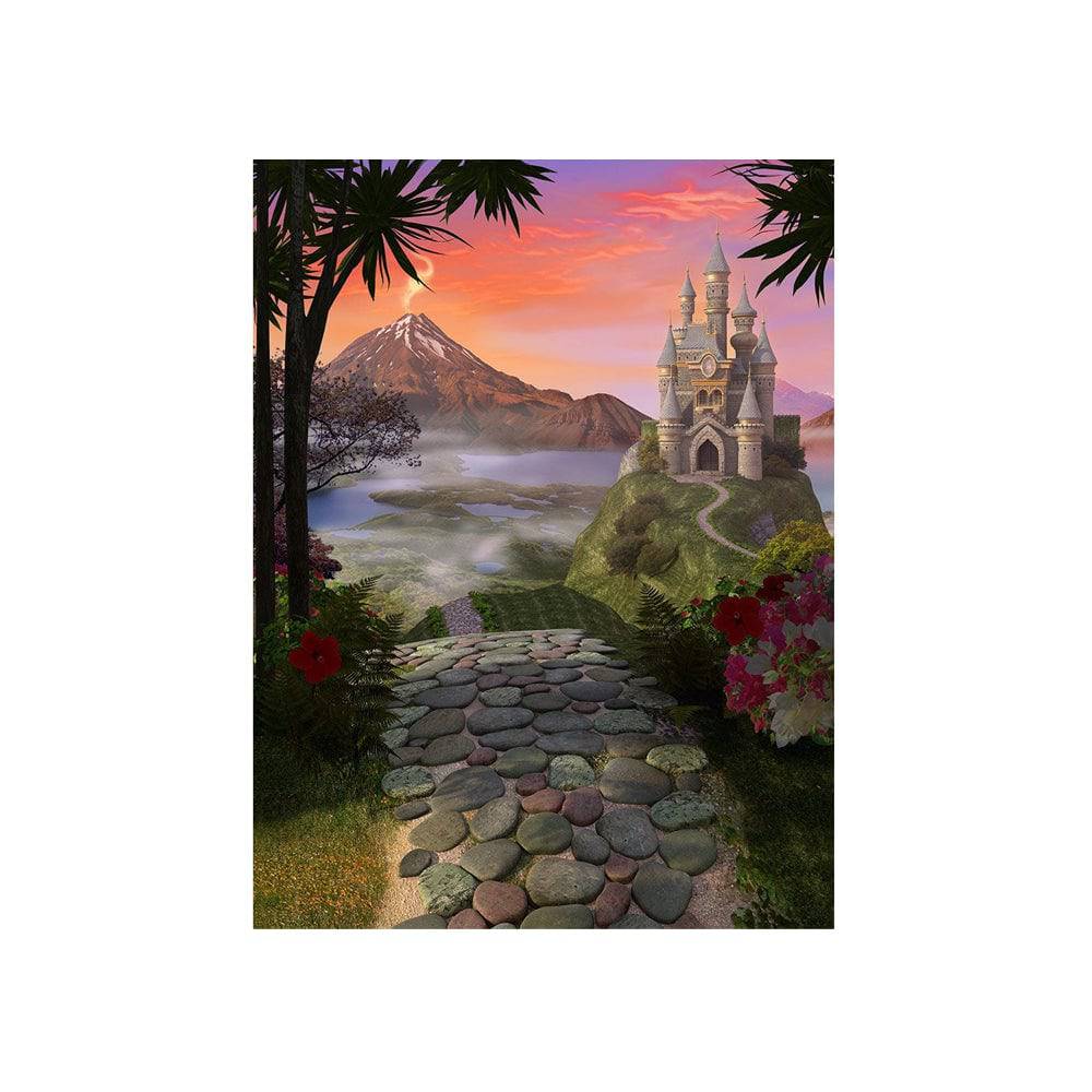 Fairytale Magical Castles Photography Background - Basic 4.4  x 5  