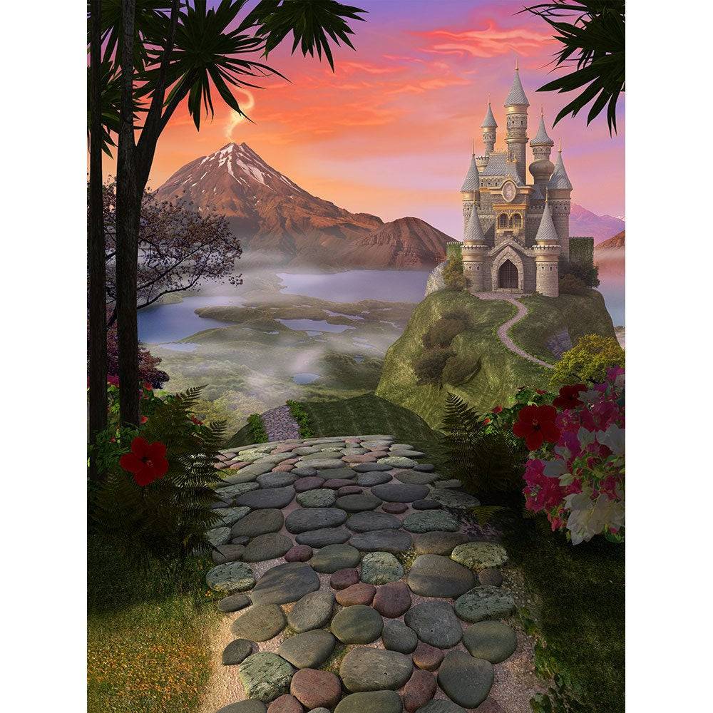 Fairytale Magical Castles Photography Background - Basic 8  x 10  