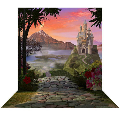 Fairytale Magical Castles Photography Background - Basic 8  x 16  