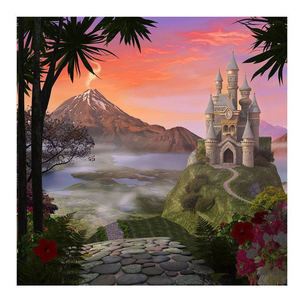 Fairytale Magical Castles Photography Background - Basic 8  x 8  