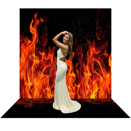 Fire On Black Photography Photo Background