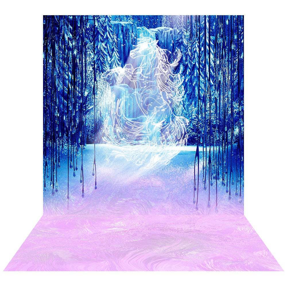 Frozen Ice Palace Photography Background - Basic 8  x 16  