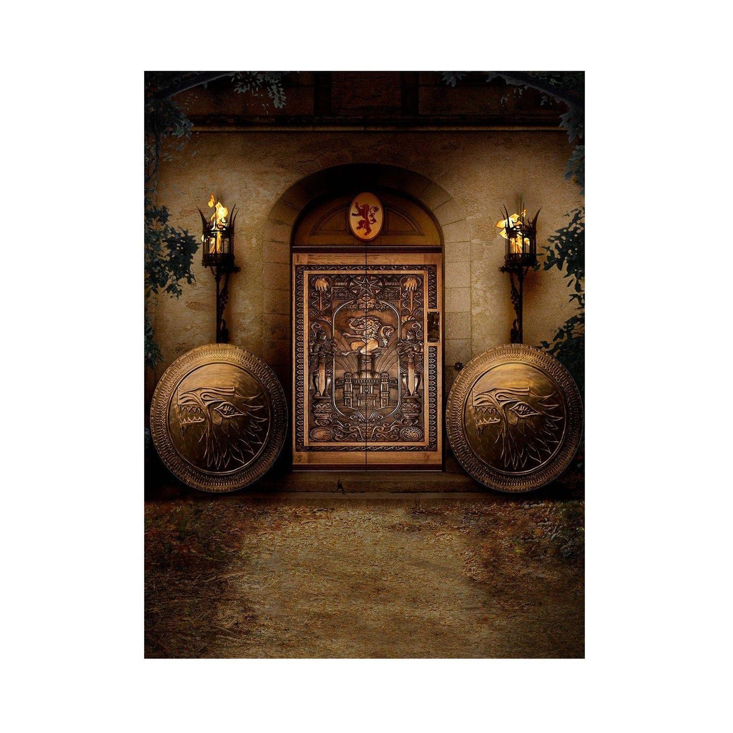 Medieval Game of Thrones Castle Interior Photo Backdrop - Basic 5.5  x 6.5  