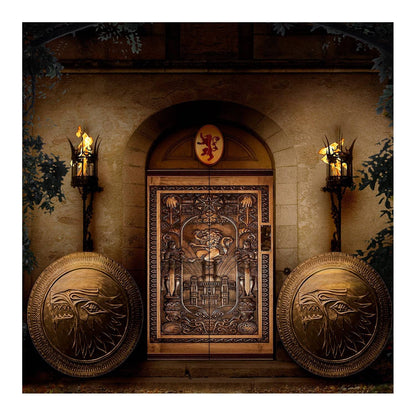 Medieval Game of Thrones Castle Interior Photo Backdrop - Basic 8  x 8  