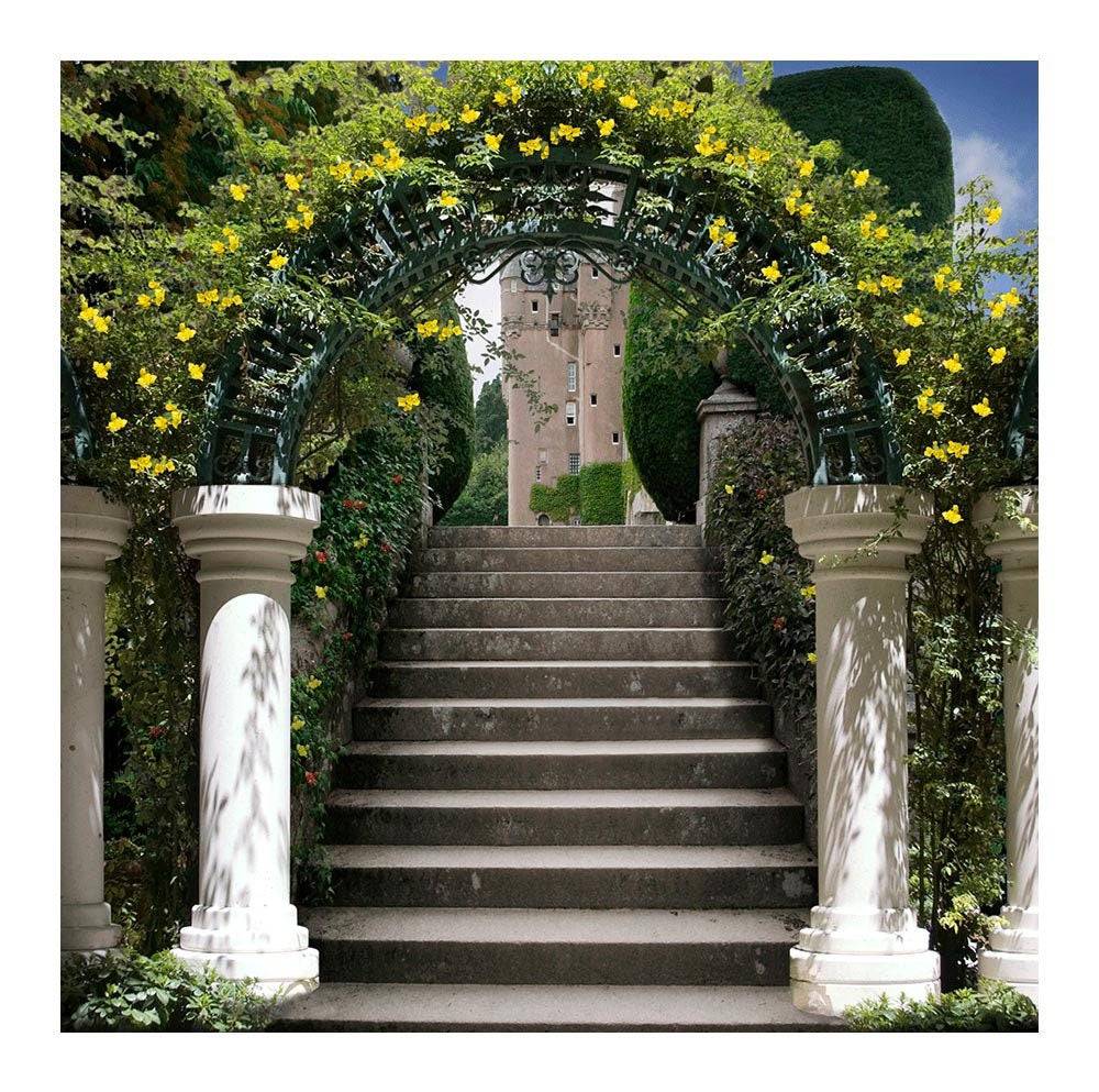 Garden Arch Stairway Photography Background - Basic 8  x 8  