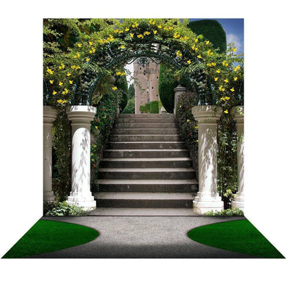 Garden Arch Stairway Photography Background - Pro 10  x 20  