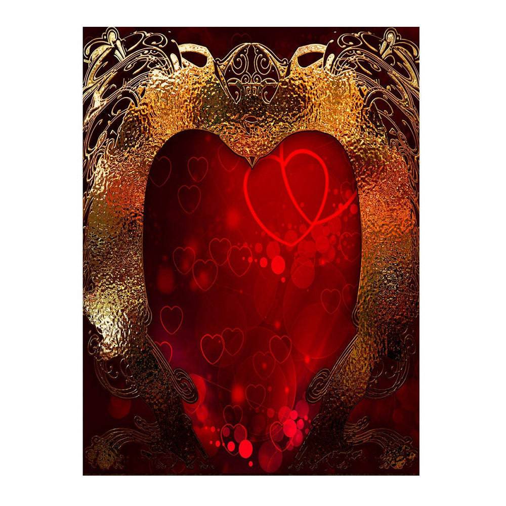 Dark Hearts Romantic Photography Background - Basic 6  x 8  