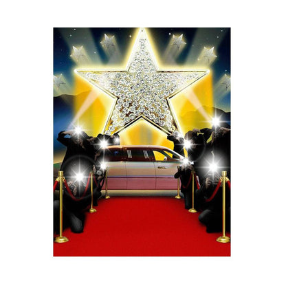 Red Carpet Star Photography Background - Basic 5.5  x 6.5  