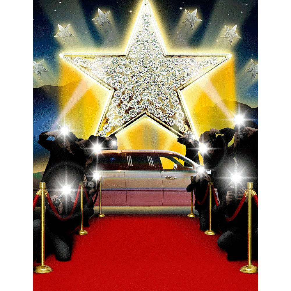 Red Carpet Star Photography Background - Basic 8  x 10  