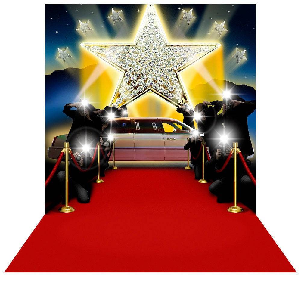 Red Carpet Star Photography Background - Basic 8  x 16  