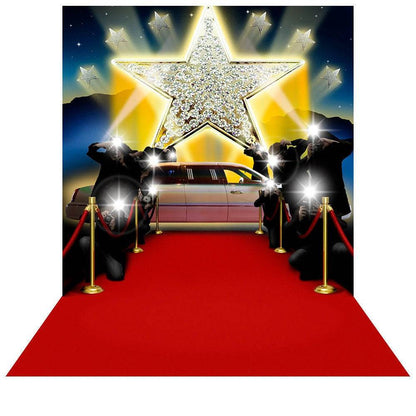 Red Carpet Star Photography Background - Basic 8  x 16  