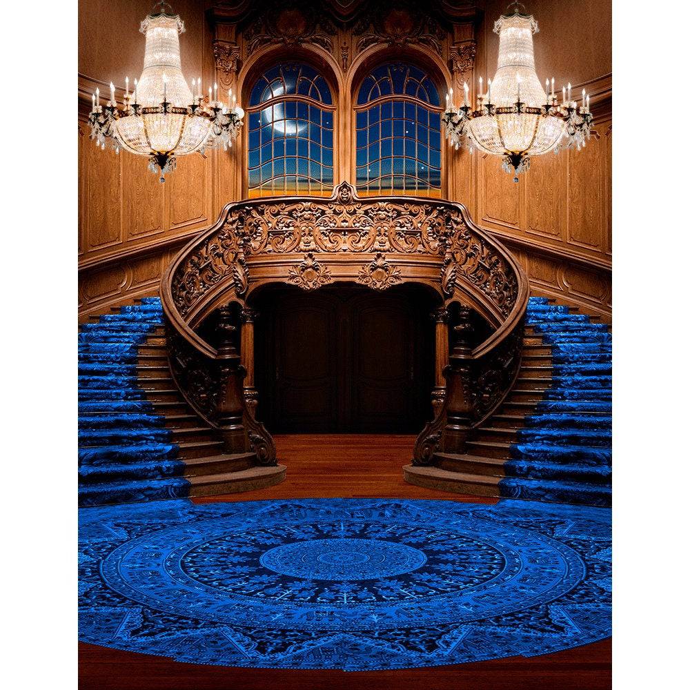 Grand Double Staircase Photography Background - Basic 8  x 10  