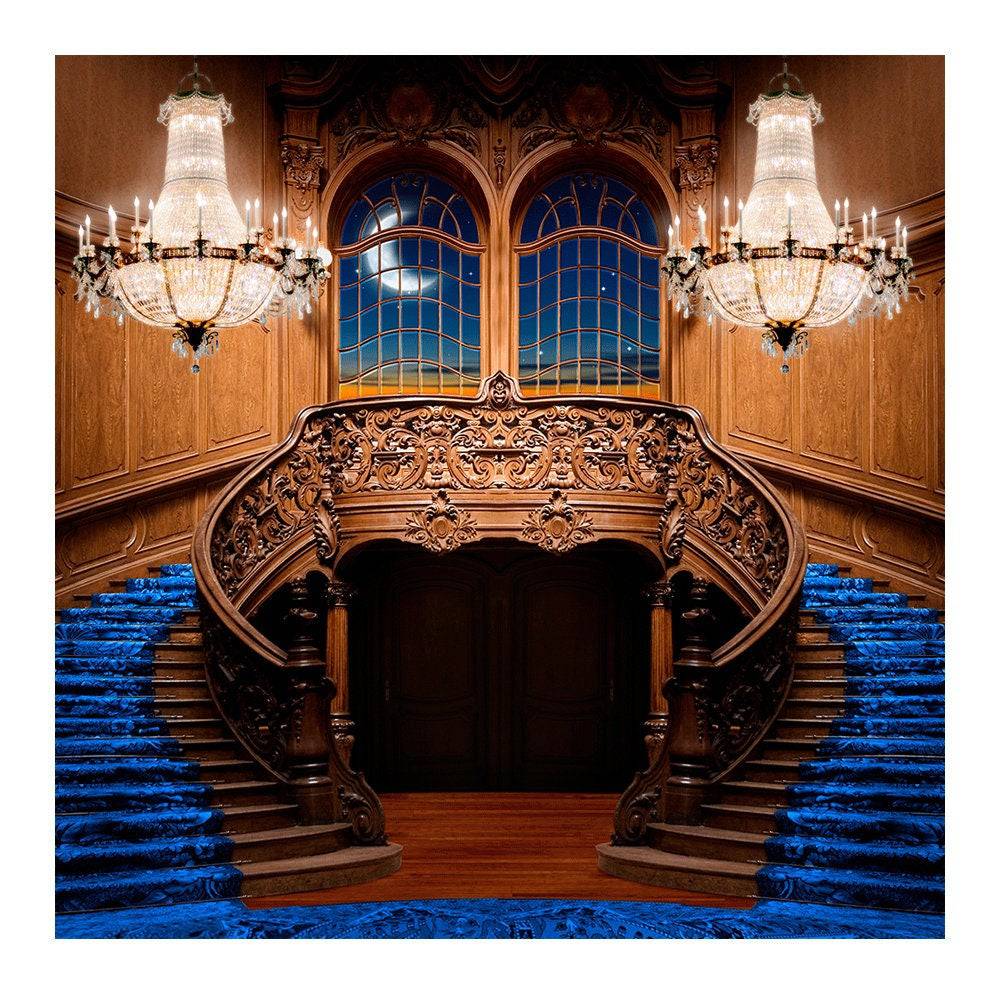 Grand Double Staircase Photography Background - Basic 8  x 8  