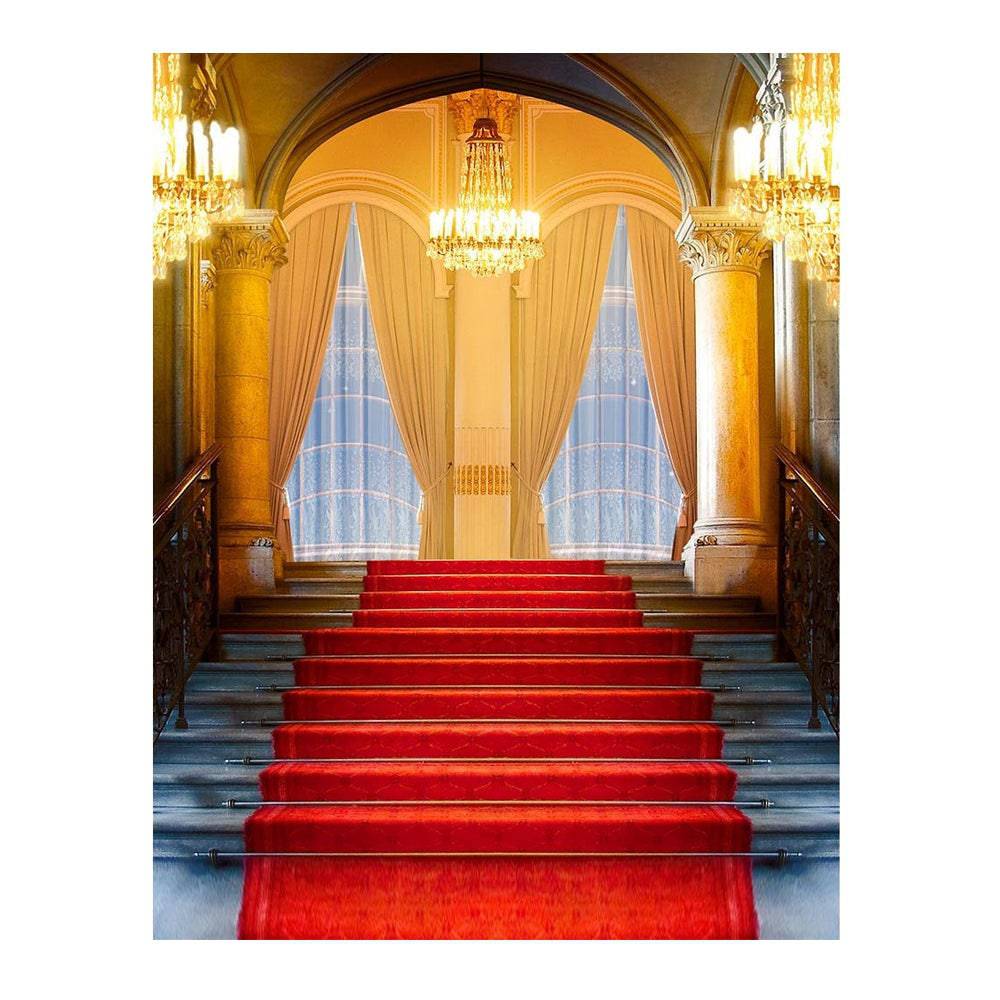 Grand Staircase Interior Photo Backdrop - Basic 6  x 8  