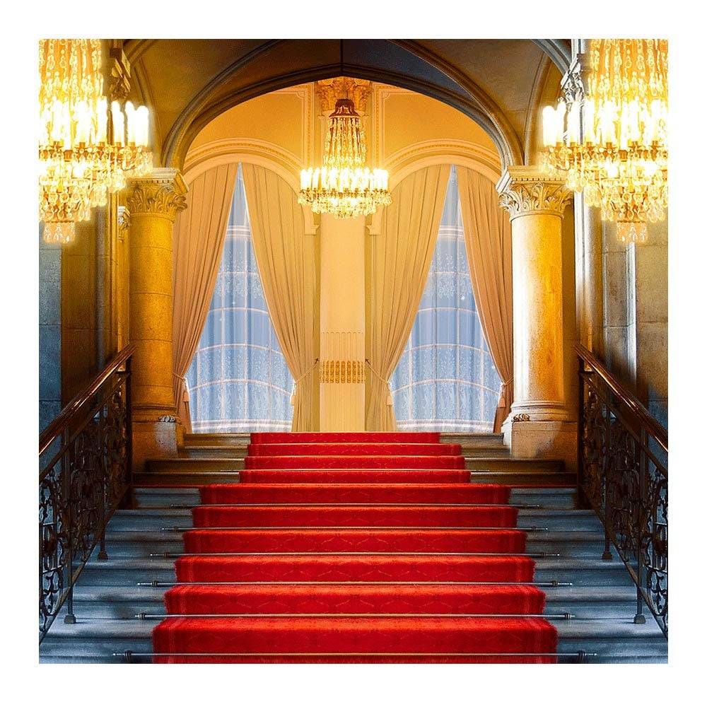 Grand Staircase Interior Photo Backdrop - Basic 8  x 8  