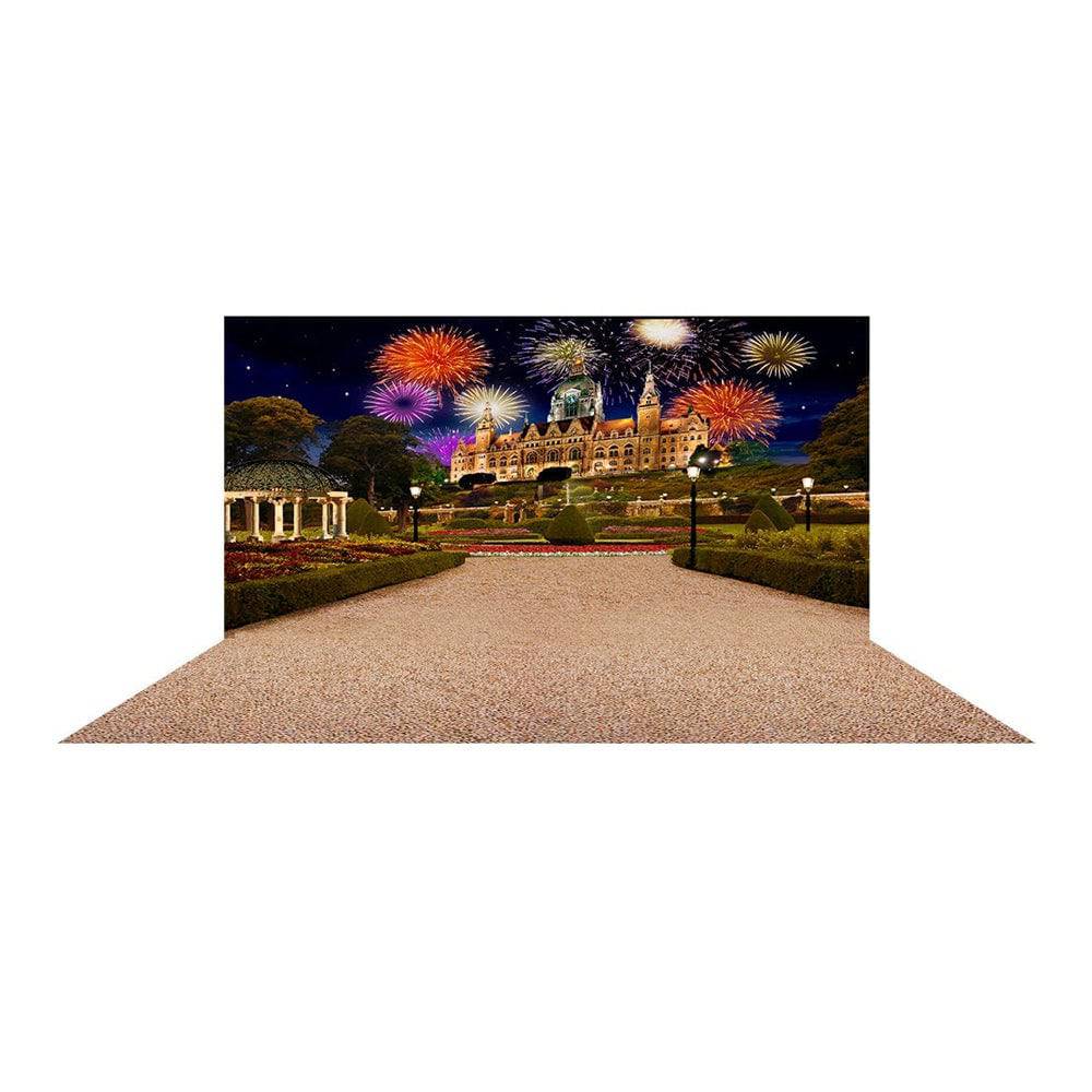 Great Gatsby Garden and Fireworks Photo Backdrop - Pro 16  x 18  