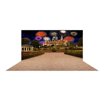 Great Gatsby Garden and Fireworks Photo Backdrop - Pro 16  x 18  