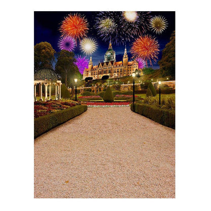 Great Gatsby Garden and Fireworks Photo Backdrop - Pro 6  x 8  