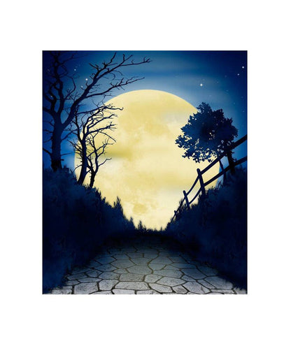 Halloween Moon Hocus Pocus Photo Backdrop - Basic 4.4  x 5  