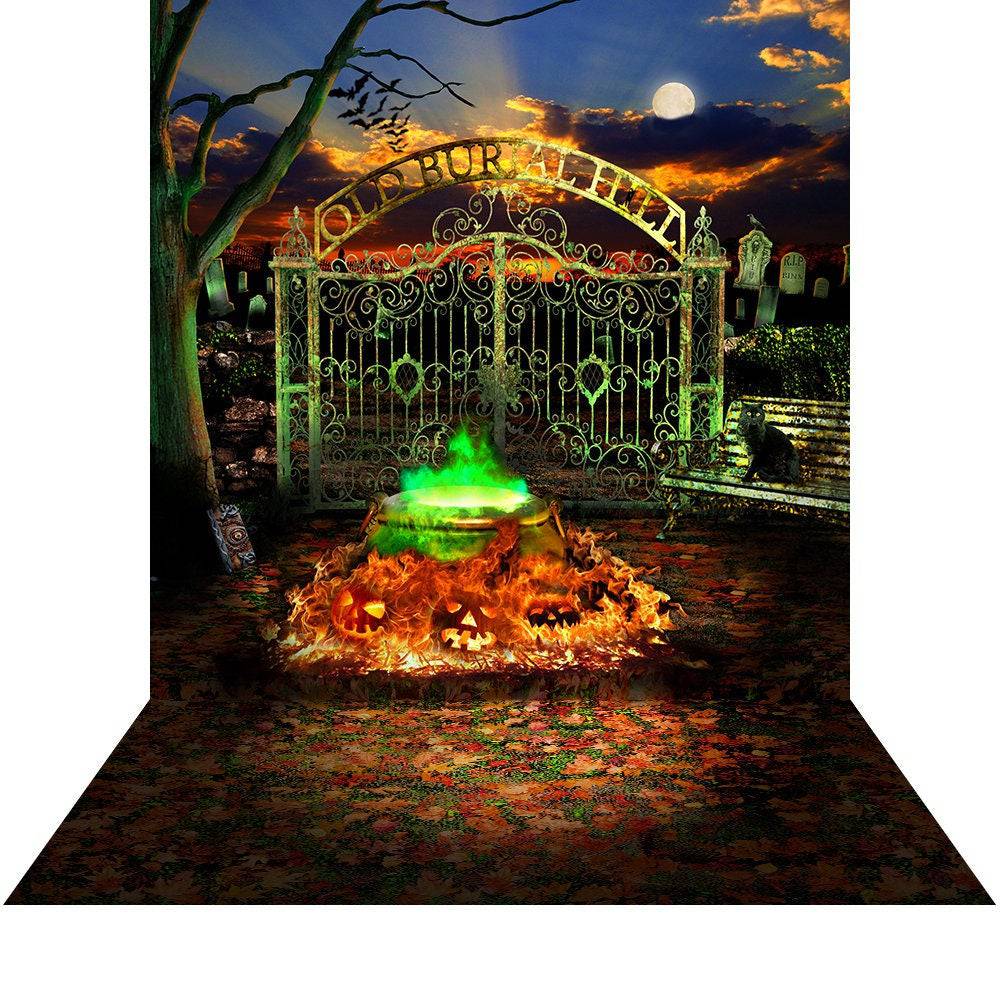 Hocus Pocus Halloween Horror Party Photography Background - Pro 10  x 20  
