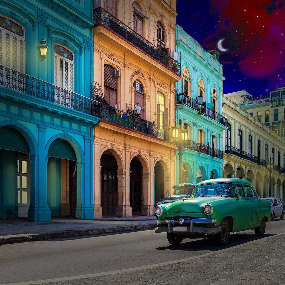 Havana Street Photography Background - Basic 10  x 8  