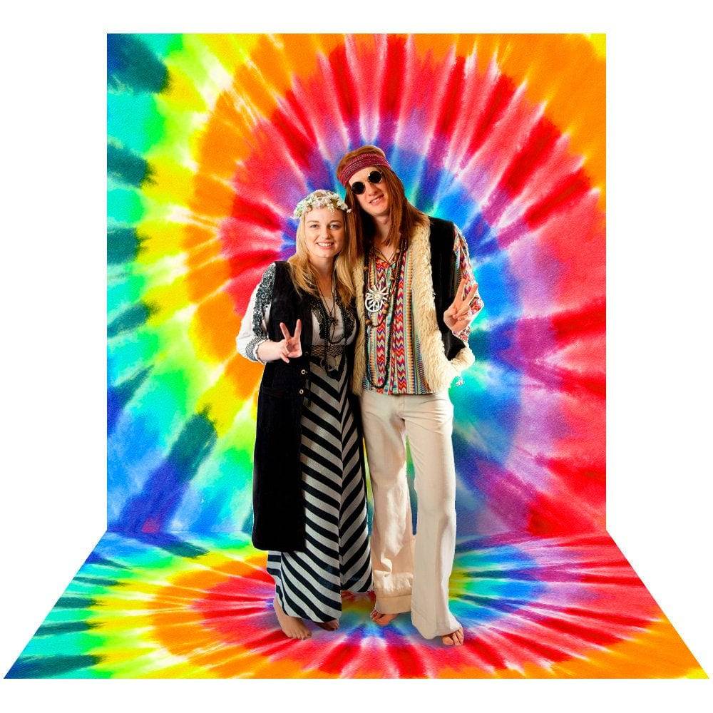 Hippy 60s Tie-Dye Photo Backdrop