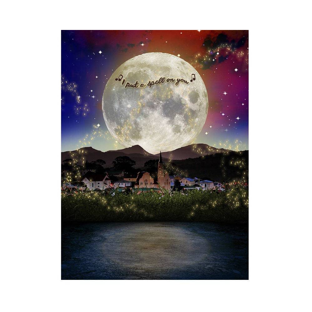 Hocus Pocus Full Moon Photo Background - Basic 5.5  x 6.5  