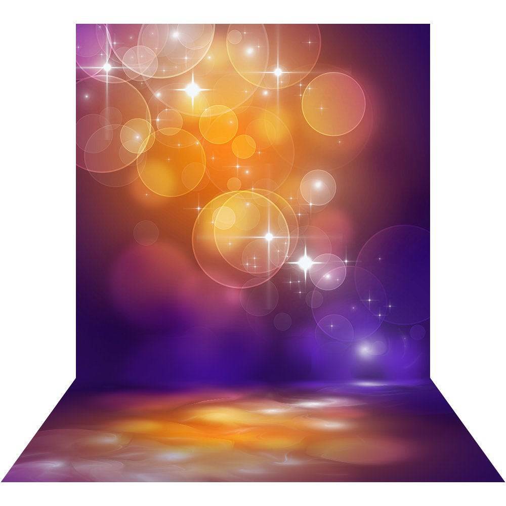 Glimmering Orbs Photography Backdrop - Basic 8  x 16  
