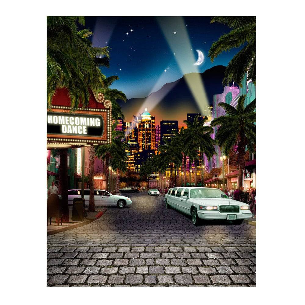 Custom Marquee Hollywood Photo Backdrop - Basic 6  x 8  