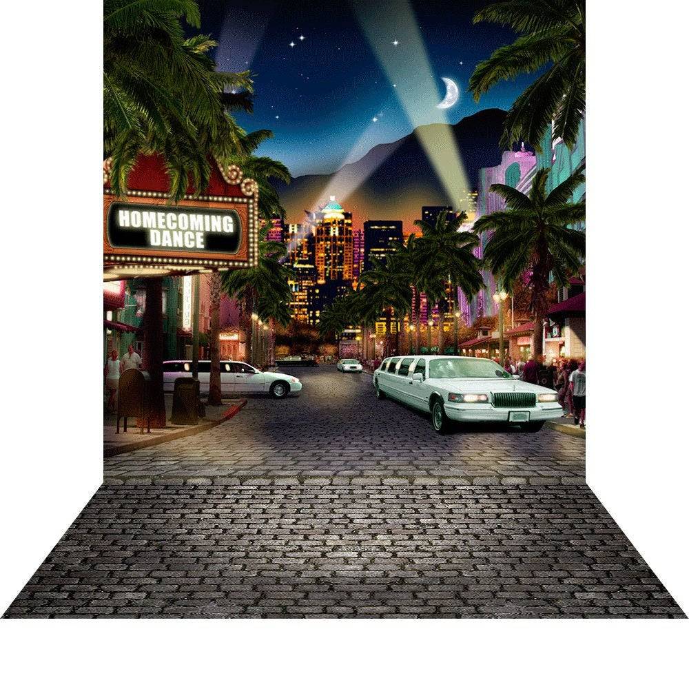Custom Marquee Hollywood Photo Backdrop - Basic 8  x 16  