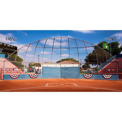 Home Plate Baseball Field Photo Backdrop Backdrop - Pro 20  x 10  