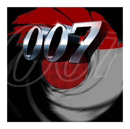 James Bond 007 Photo Backdrop - Basic 8  x 8  