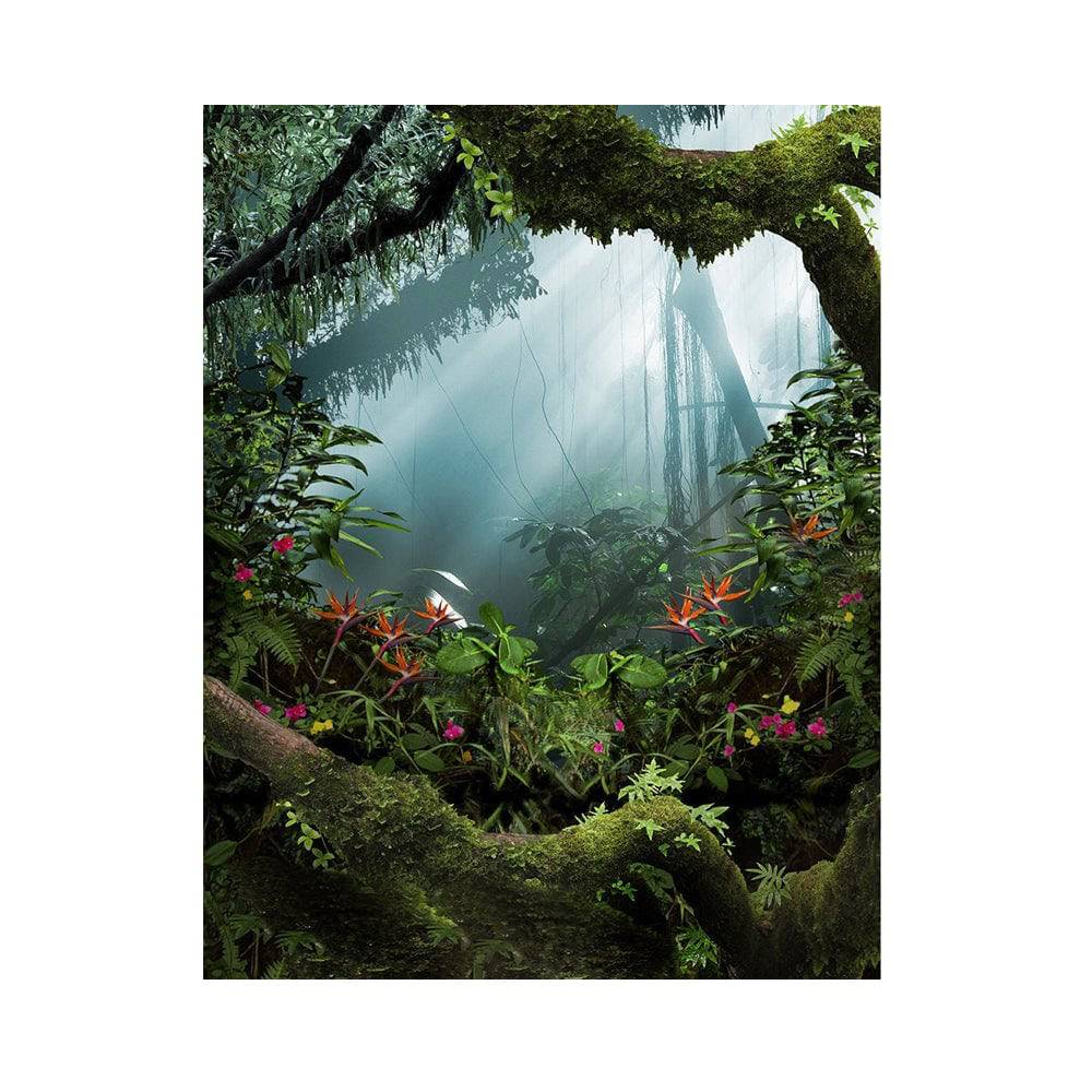 Realistic Jungle Photography Backdrop - Basic 5.5  x 6.5  