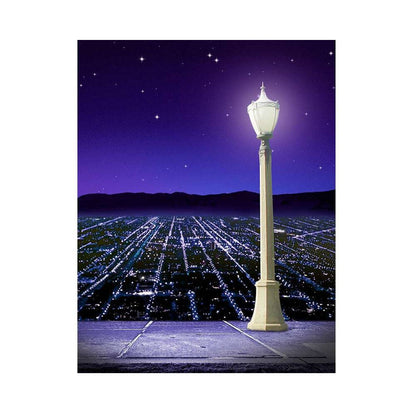 City At Night Photography Backdrop - Basic 5.5  x 6.5  