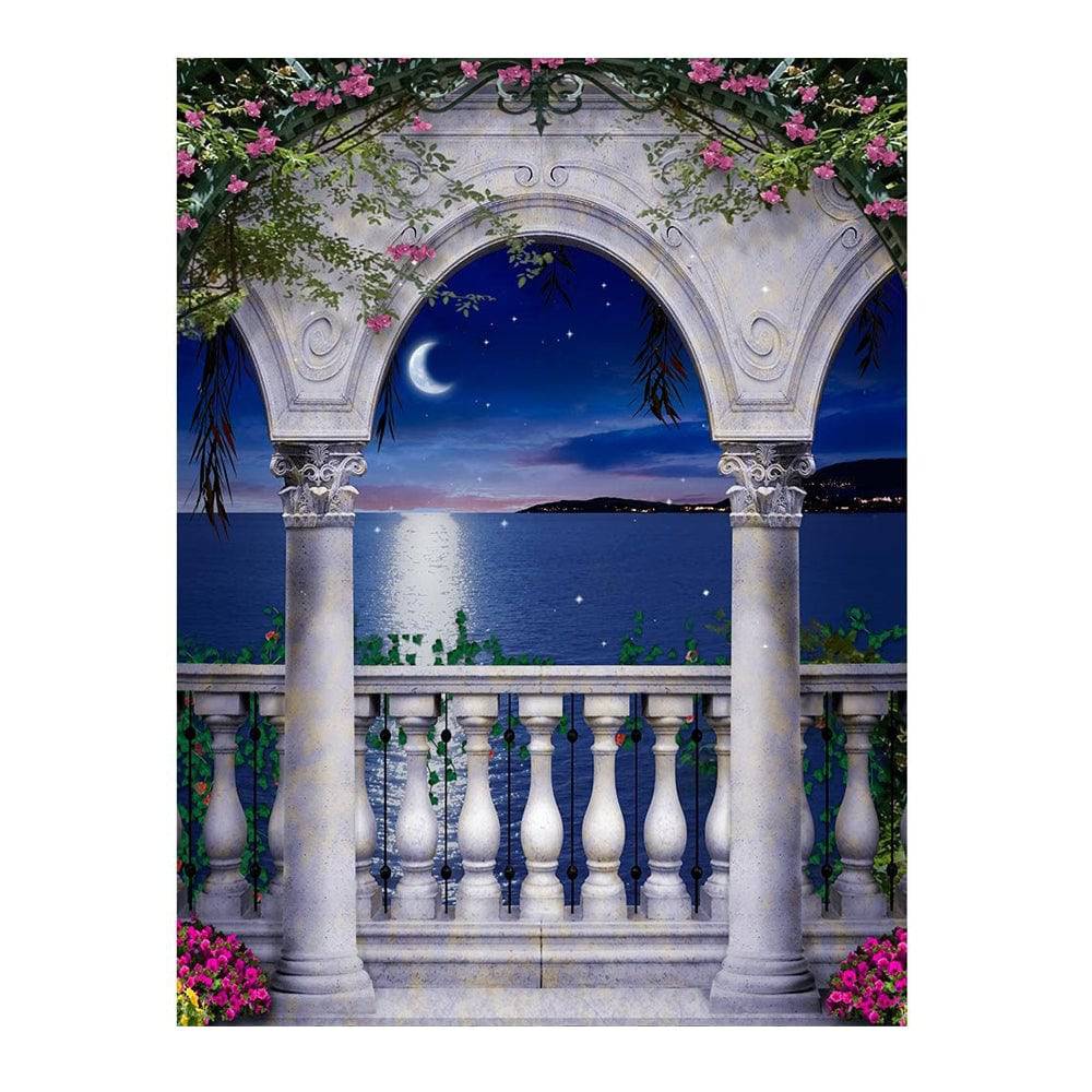 Mediterranean Magic Balcony Photo Backdrop - Basic 6  x 8  